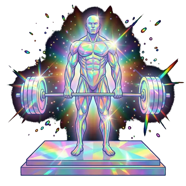 Prismatic deadlift trophy