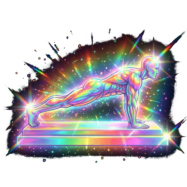 Prismatic push-up trophy