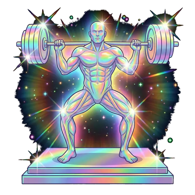 Prismatic back squat trophy
